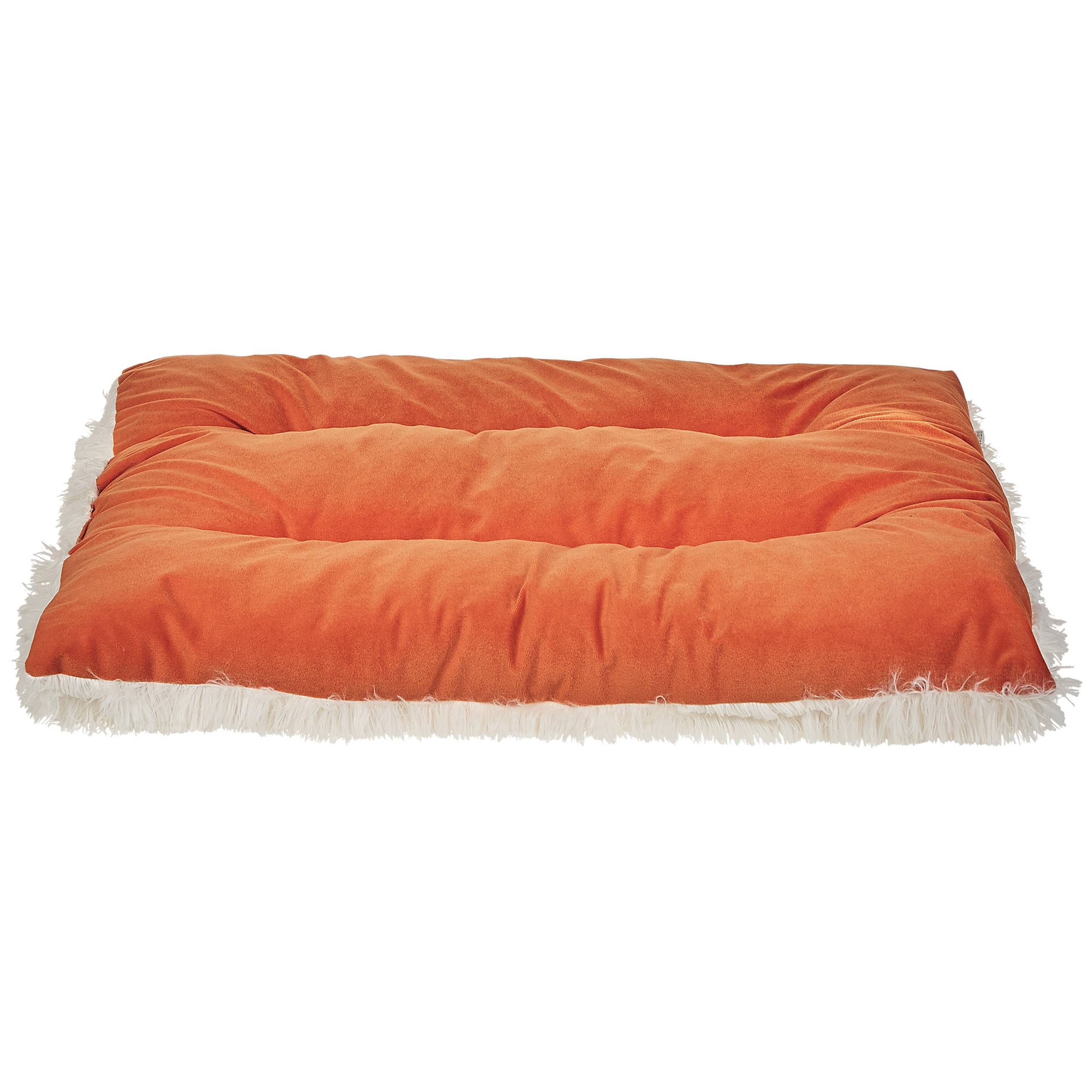 Beliani - Lit pour animal Velours Orange ERGANI - 70x55x10- Beliani - Image 4