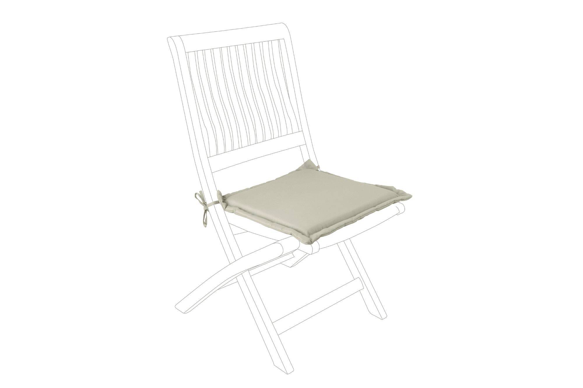 Autre - Coussins pour chaise de jardin pliante (lot de 4) - CANCALE - Imagen 2