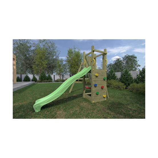 Fungoo - Aire de jeu d'extérieur FUNGOO FUNNY3 avec bac à sable et balançoire pour enfants - Image 2