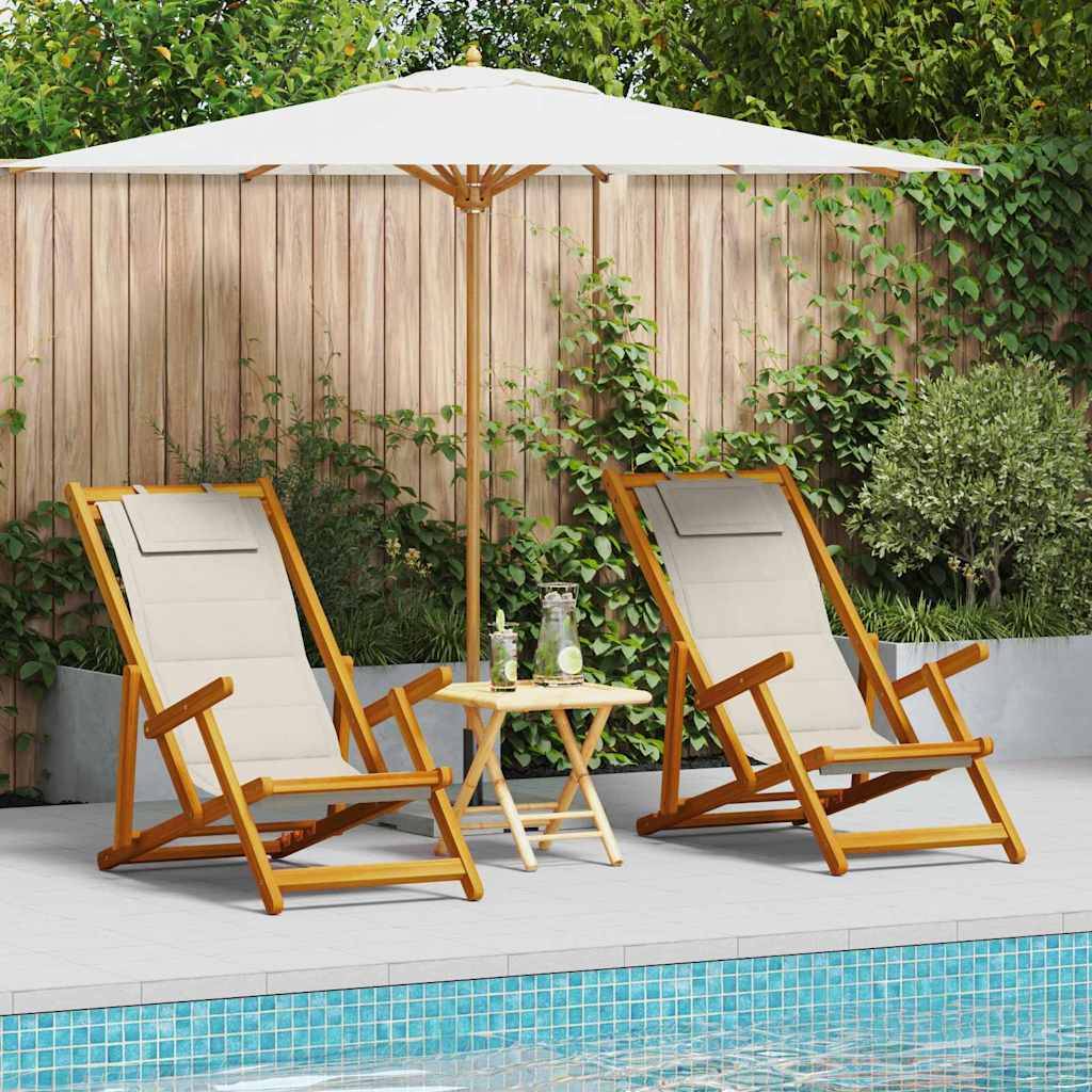 Prolenta Premium - Chaise bois composite  Prolenta Naturel  61.5 X 123 X 82 cm  1-personnes - P95087N