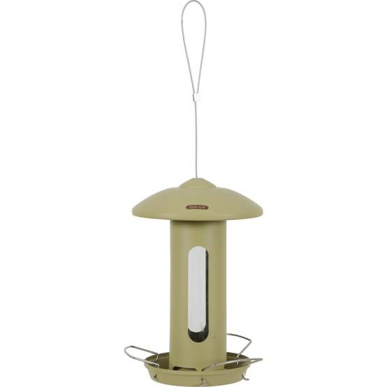 Mangeoire solo métal vert H total 44 cm pour oiseaux - Image 2