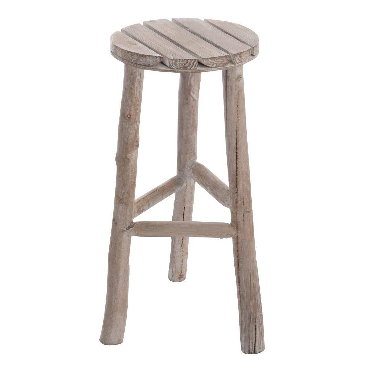 Tabouret en Bois "Wash" 53cm Naturel - Image 1