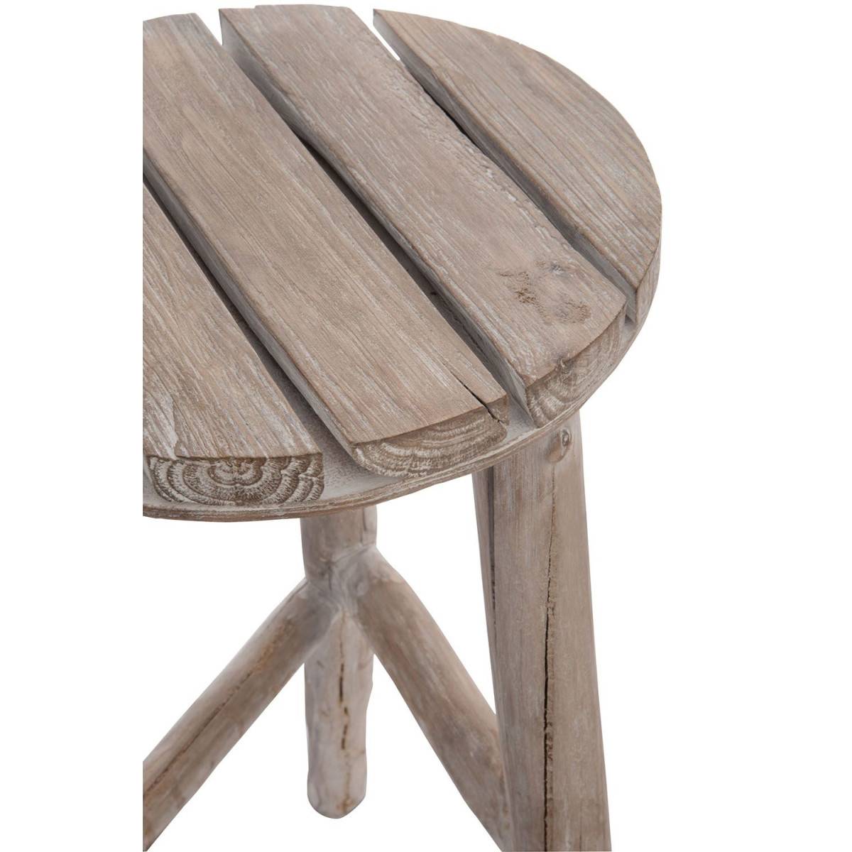 Tabouret en Bois "Wash" 53cm Naturel - Image 2