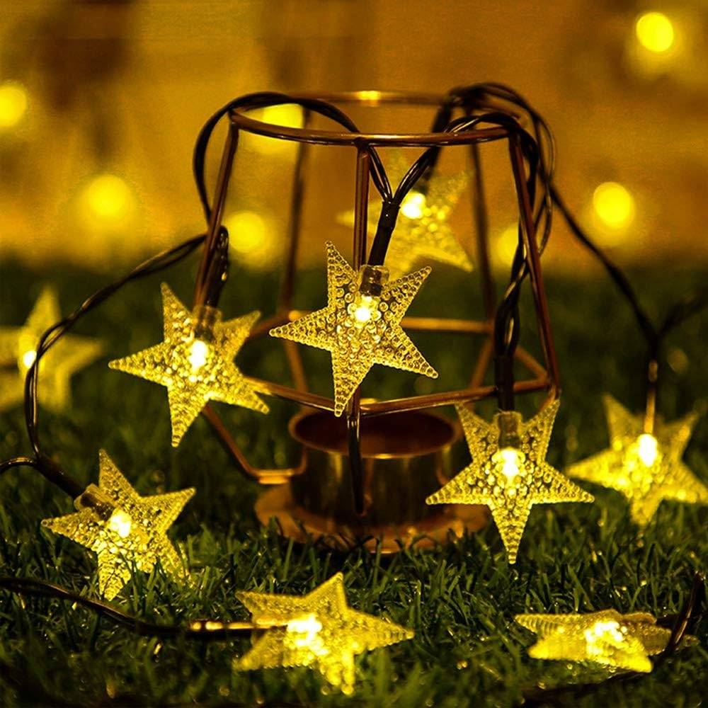 Guirlande lumineuse solaire d'extérieur LED étanche, 200 LED Guirlande