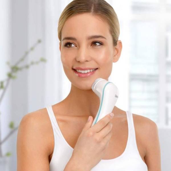 0 - Brosse nettoyante visage SILK'N PURE - Peaux mixtes et sensibles - 4 programmes de nettoyage - Image 3