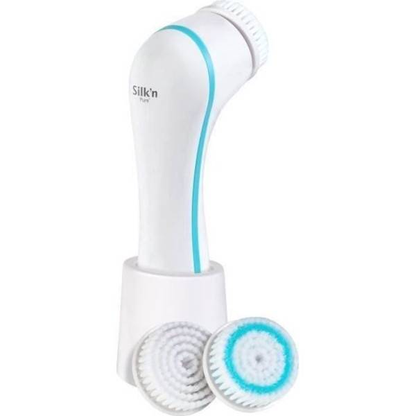 0 - Brosse nettoyante visage SILK'N PURE - Peaux mixtes et sensibles - 4 programmes de nettoyage - Image 1