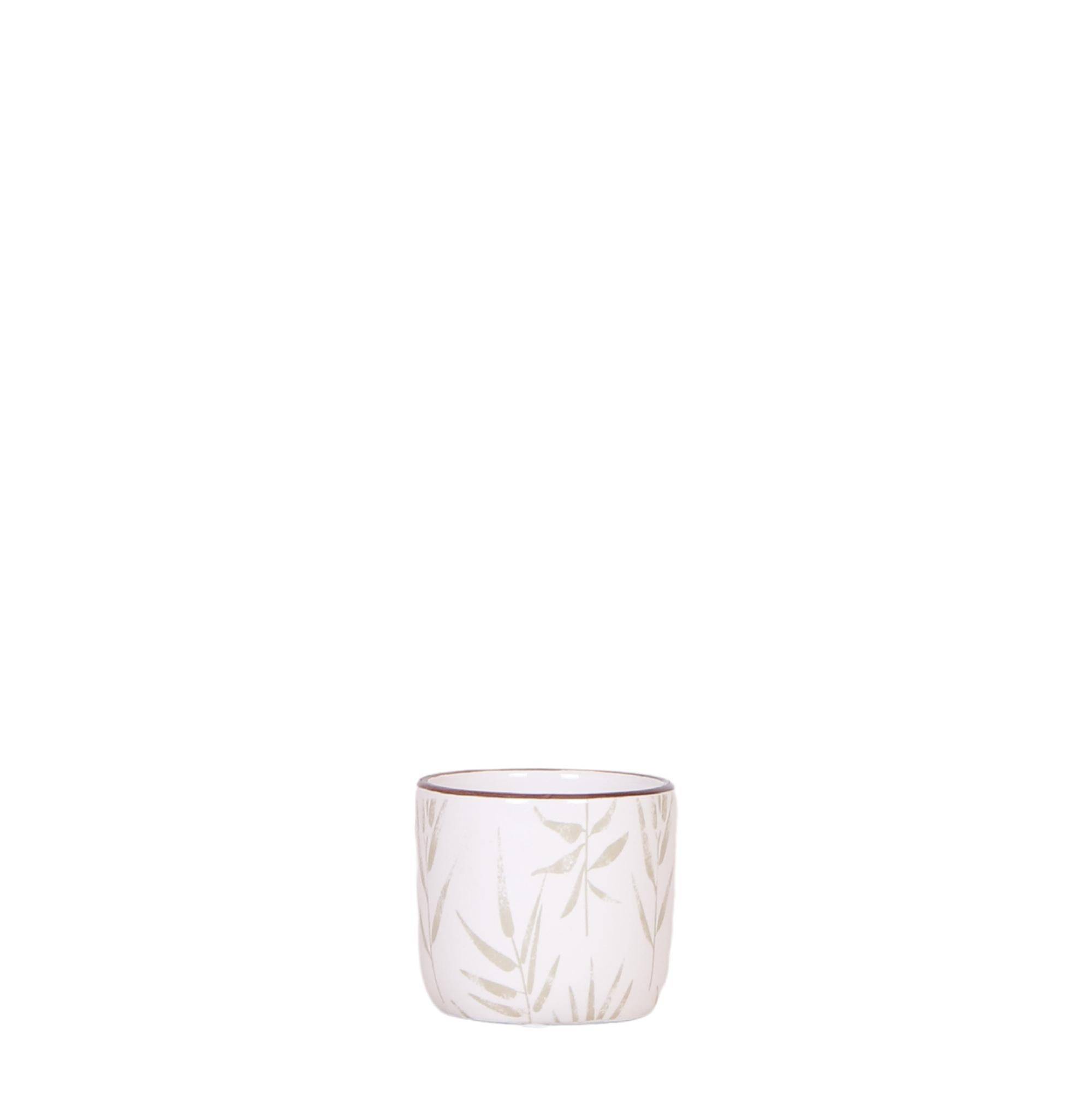 Pot Leaf Vert Fini Brillant avec Feuilles Pastel- La Green Touch - Imagen 1