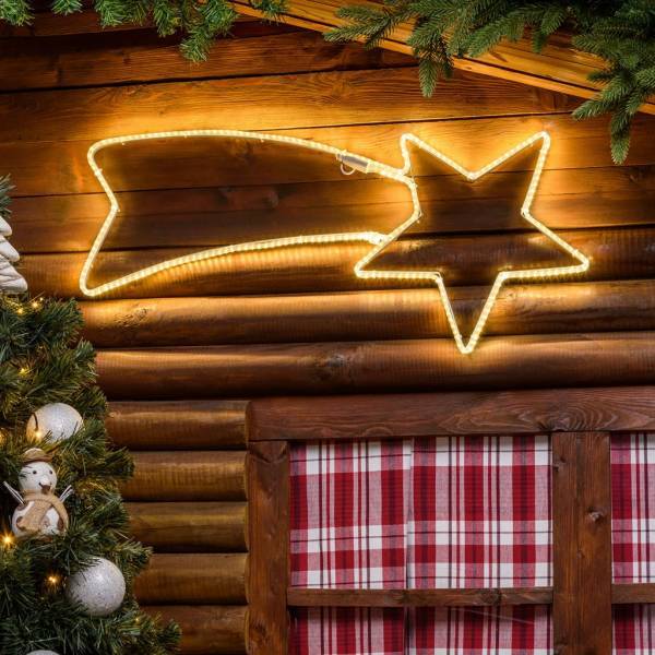 Lotti - Etoile filante lumineuse flash 240 led blanc chaud 80CM IP44 Lotti - Imagen 5