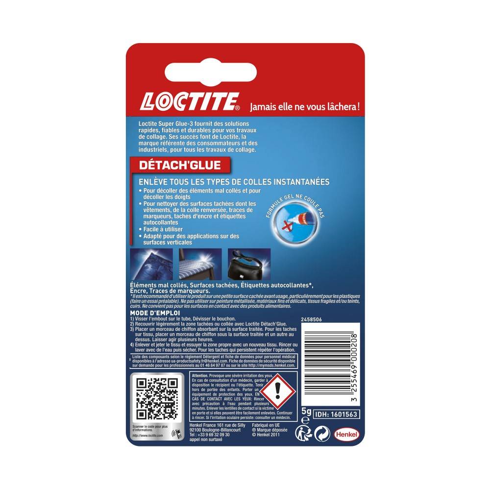 Loctite - SUPERGLUE-3 DETACH GLUE TUBE 5GR - Image 3