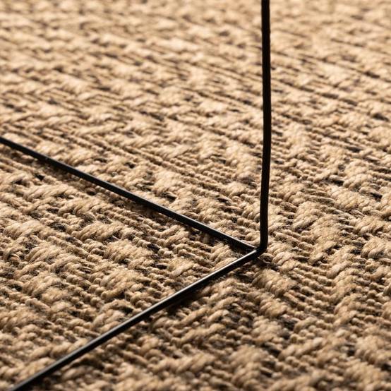 Tapis Rond Extérieur en Polypropylène Aspect Jute Naturel pour Terrasse et Jardin Brun 120 cm – ComfortXL Outdoor Living - Image 4