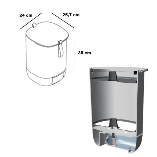 Ferme Du Moutta - Lot de 2 Bokashi Urbalive Design 14 L - Imagen 6