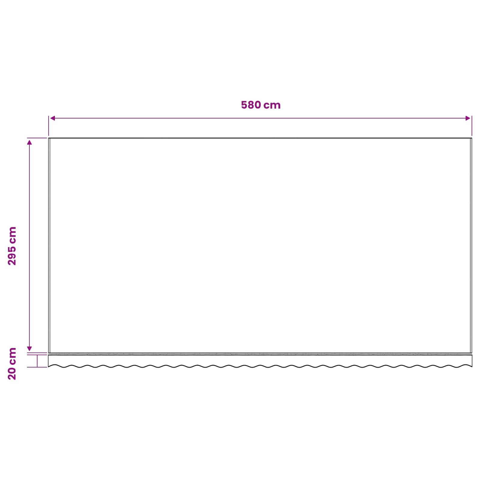 Prolenta Premium - Auvent polyester jaune 580 x 295 cm - Prolenta premium p366.0 - Image 6