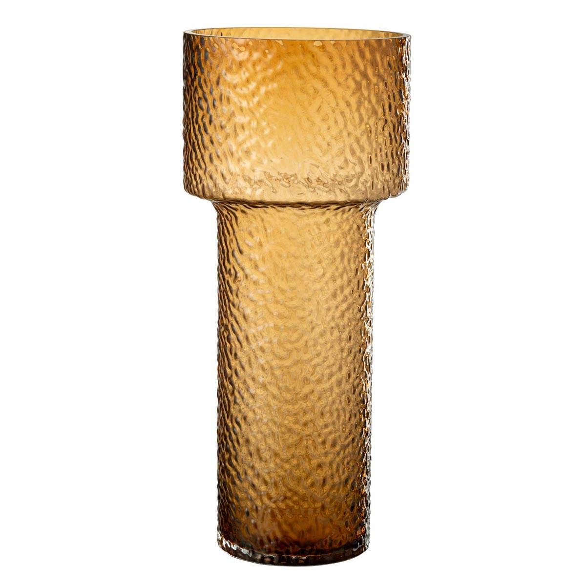 Vase Design en Verre "Betty" 45cm Marron - Image 1