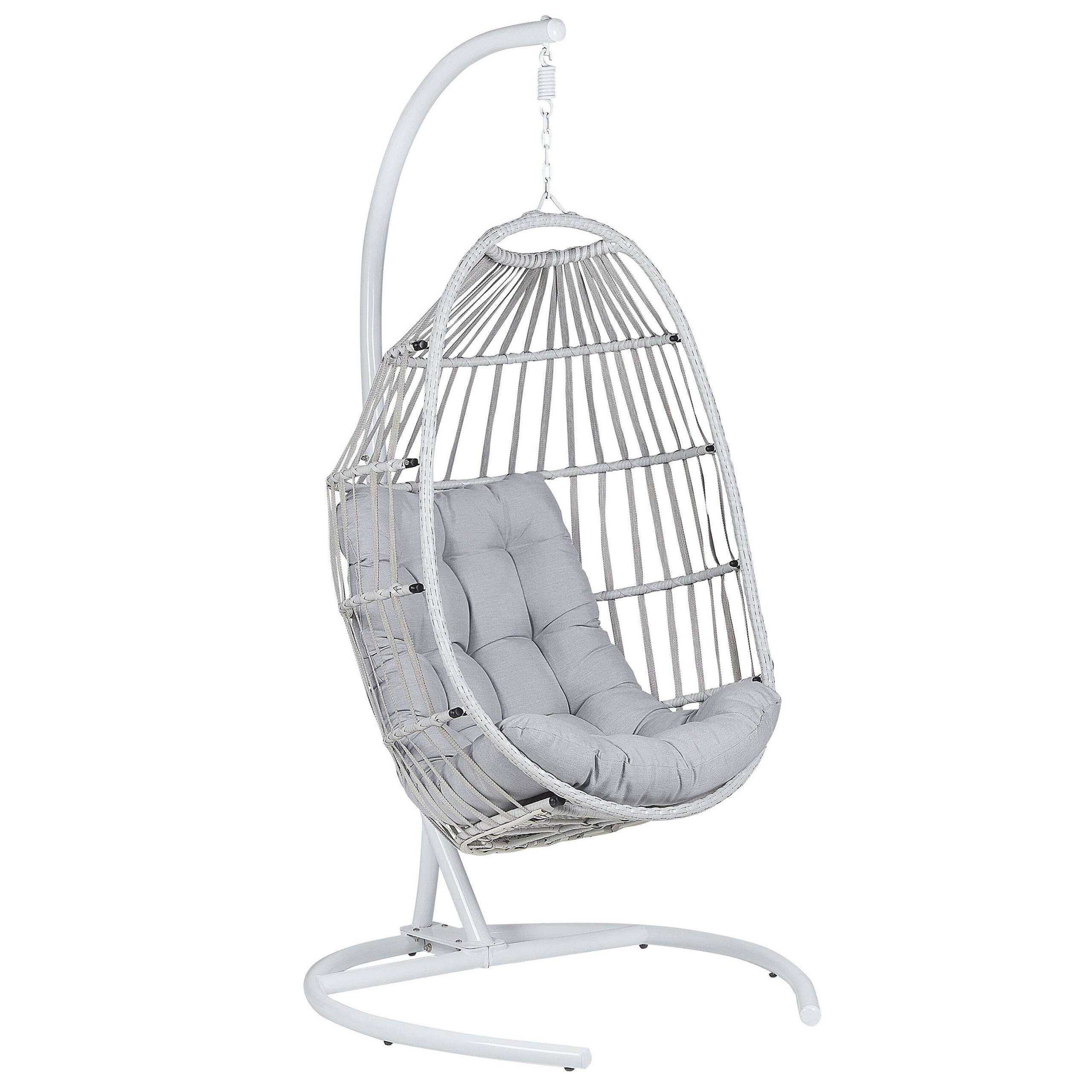 Beliani - Chaise porte-à-faux Tissu Gris clair SESIA - Beliani - Imagen 2