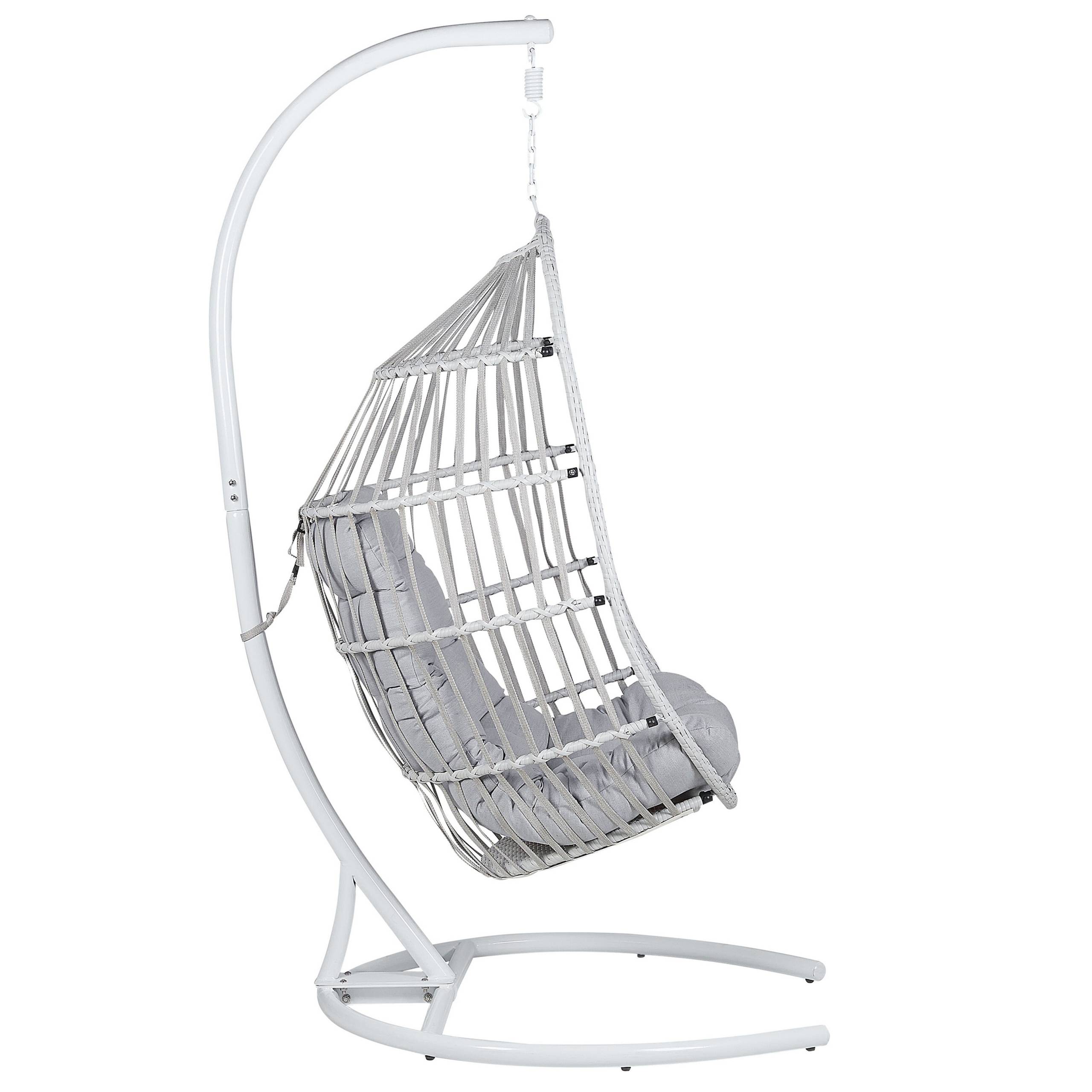 Beliani - Chaise porte-à-faux Tissu Gris clair SESIA - Beliani - Imagen 7