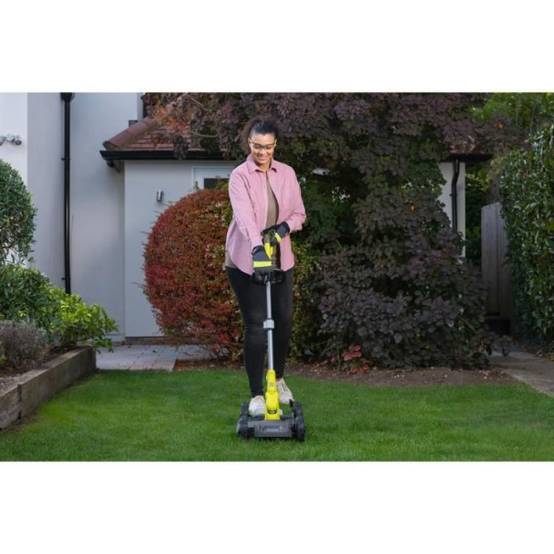 Ryobi - RYOBI - Tondeuse 3-en-1 18V ONE+ - Tondeuse / coupe-bordures / dresse-bord. - coupe 30 cm + batterie 2 Ah & charg. - RY18LMC30A- - Image 6