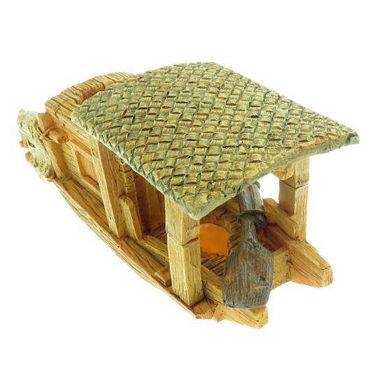 Bateau Pagode model 1 S, 14 x 5 x 6 cm, décoration aquarium - Image 5