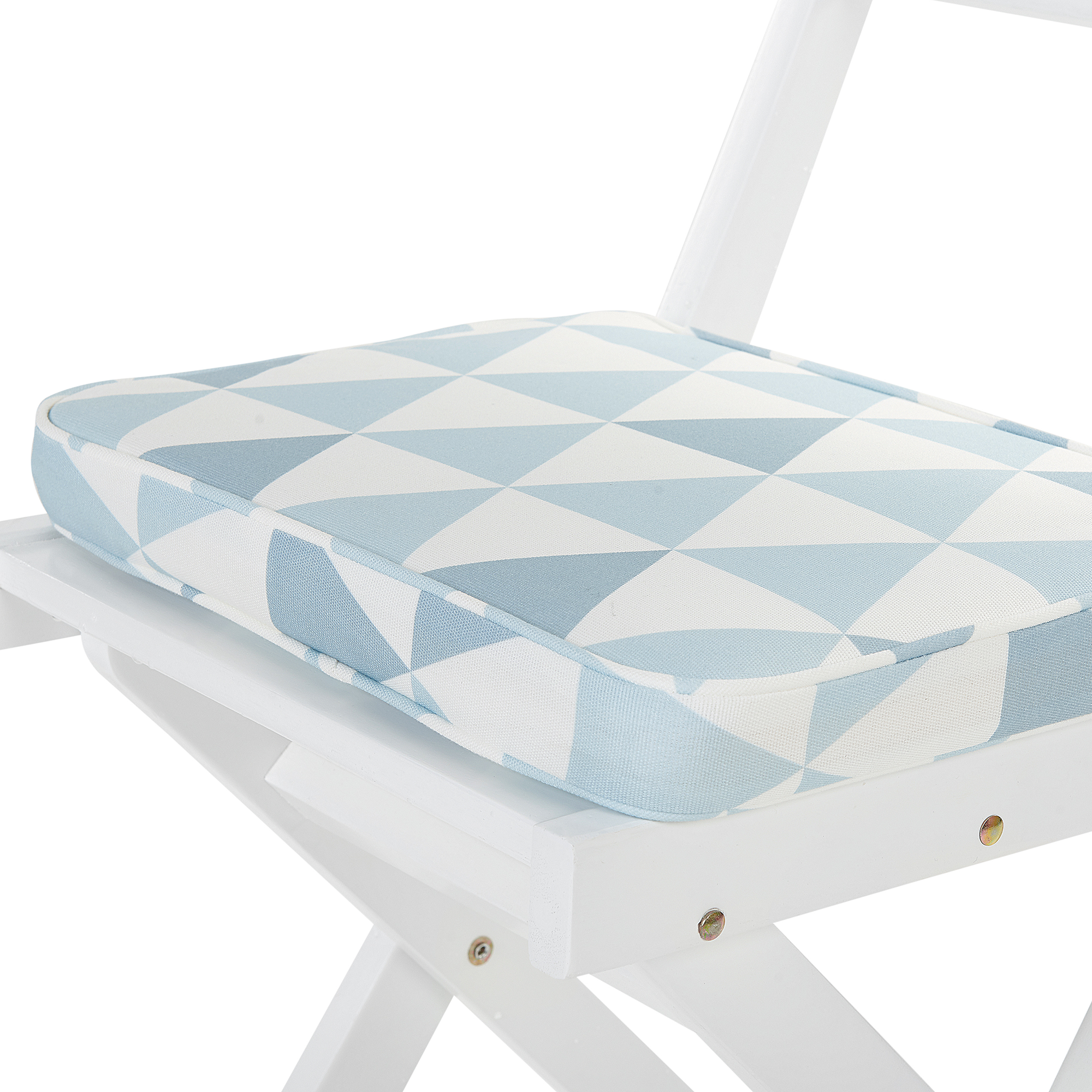 Beliani - Coussin d'assise d'extérieur Polyester Bleu FIJI - Beliani - Imagen 6