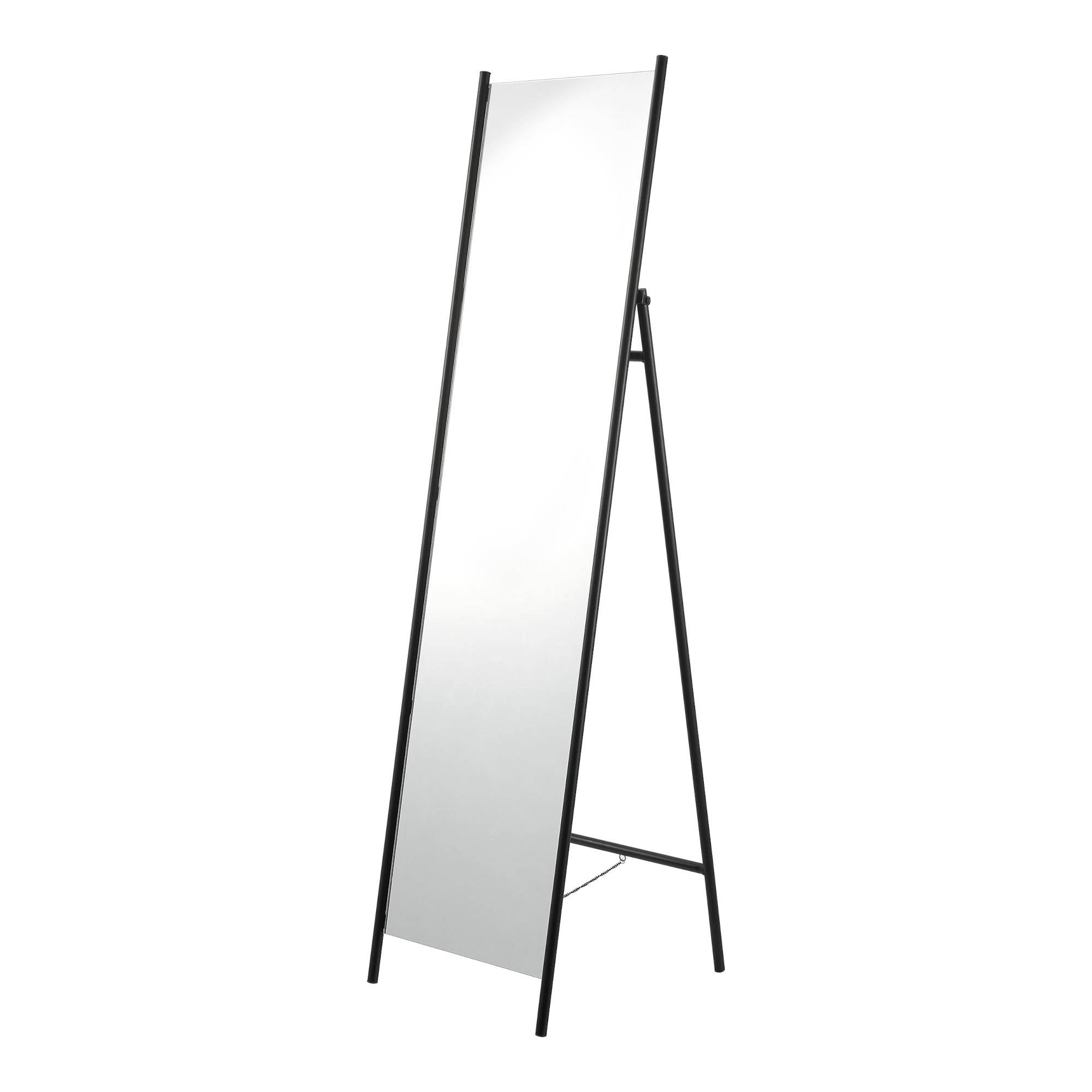 Helloshop26 - Miroir sur pied 160 x 43 x 49 cm noir - Imagen 1