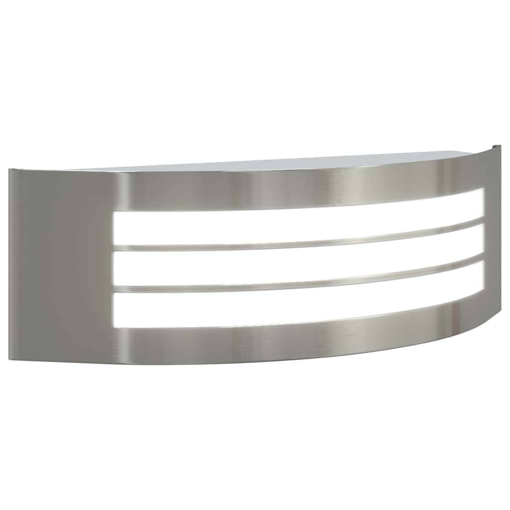 2pcs Appliques murales extérieures - Lampes murales extérieures Argent 32 x 10 x 10 cm g15 - Image 9