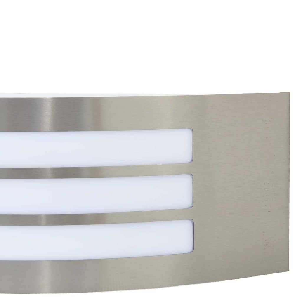 2pcs Appliques murales extérieures - Lampes murales extérieures Argent 32 x 10 x 10 cm g15 - Image 7