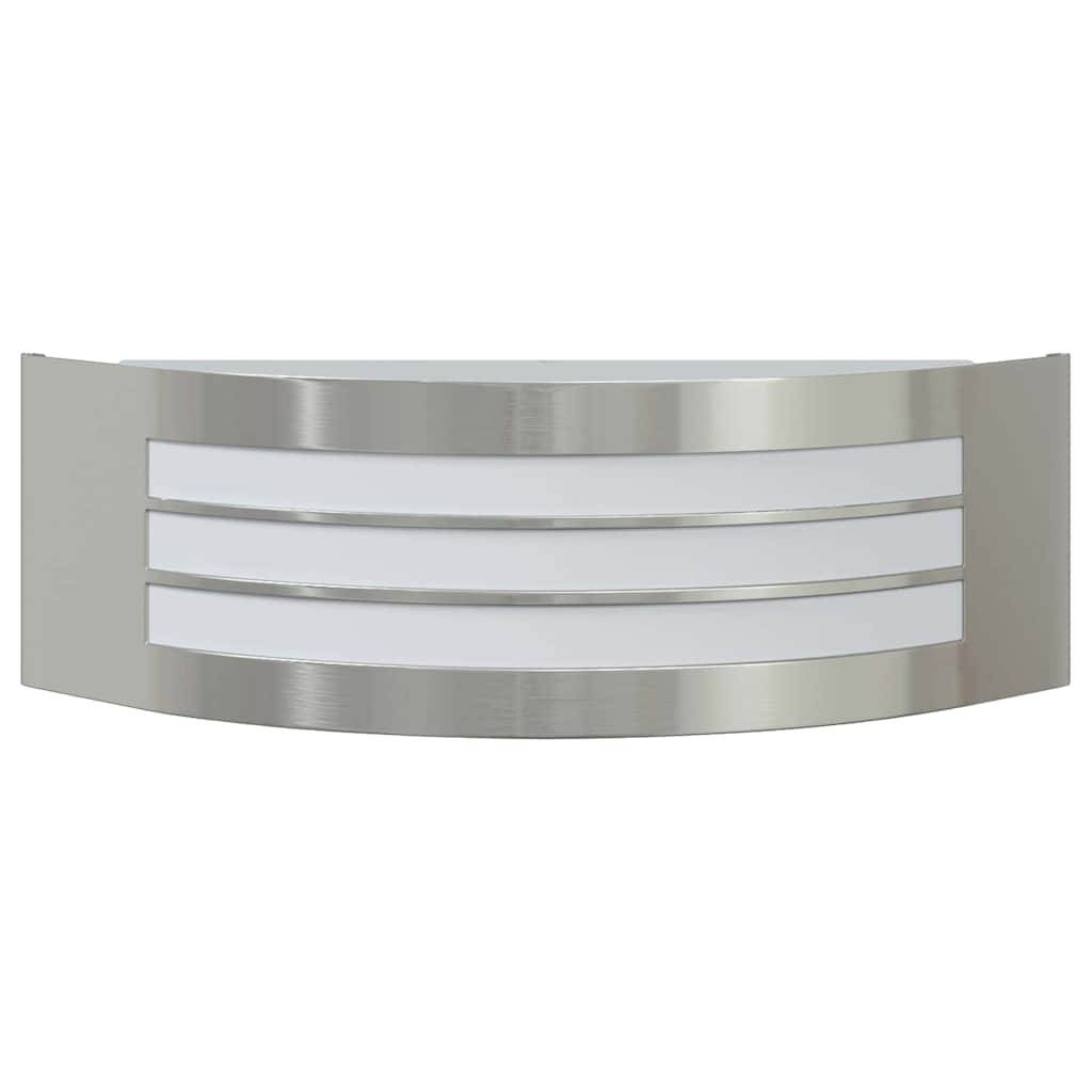 2pcs Appliques murales extérieures - Lampes murales extérieures Argent 32 x 10 x 10 cm g15 - Image 4