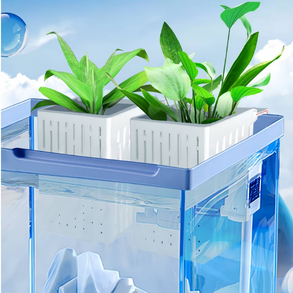2 supports suspendus pour plantes DtopbuyAge d aquarium robustes blanc DtopbuyAge - Image 5