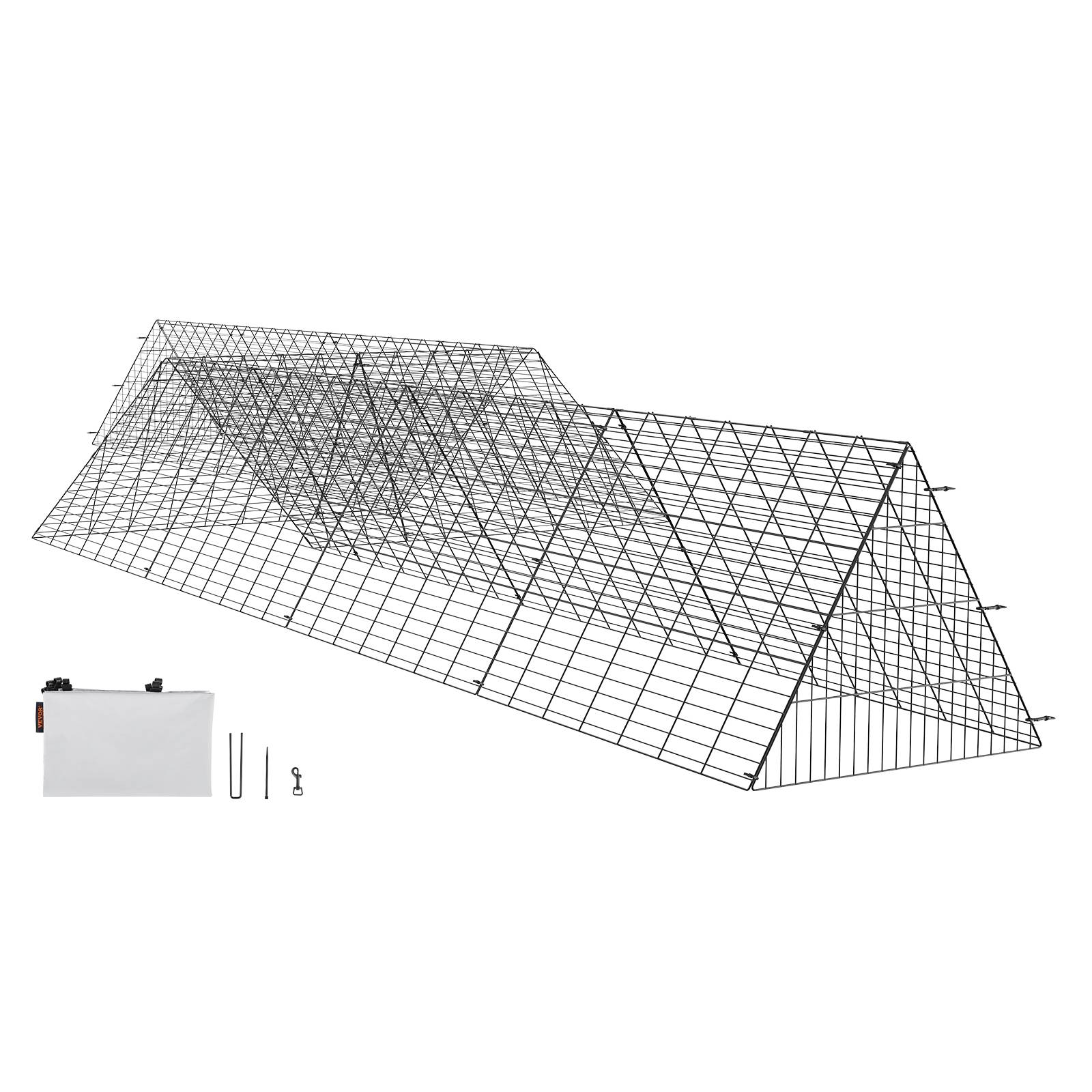 Vevor - VEVOR Enclos poulailler, 729x200x61,5 cm, tunnels. Portable, pour poulets, canards, lapins. - Image 1