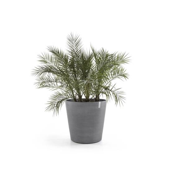 Ecopots - Grand pot sur roues Amsterdam 80 Gris - Ø 80 x H. 75 cm - 300 L ECOPOTS - Imagen 2