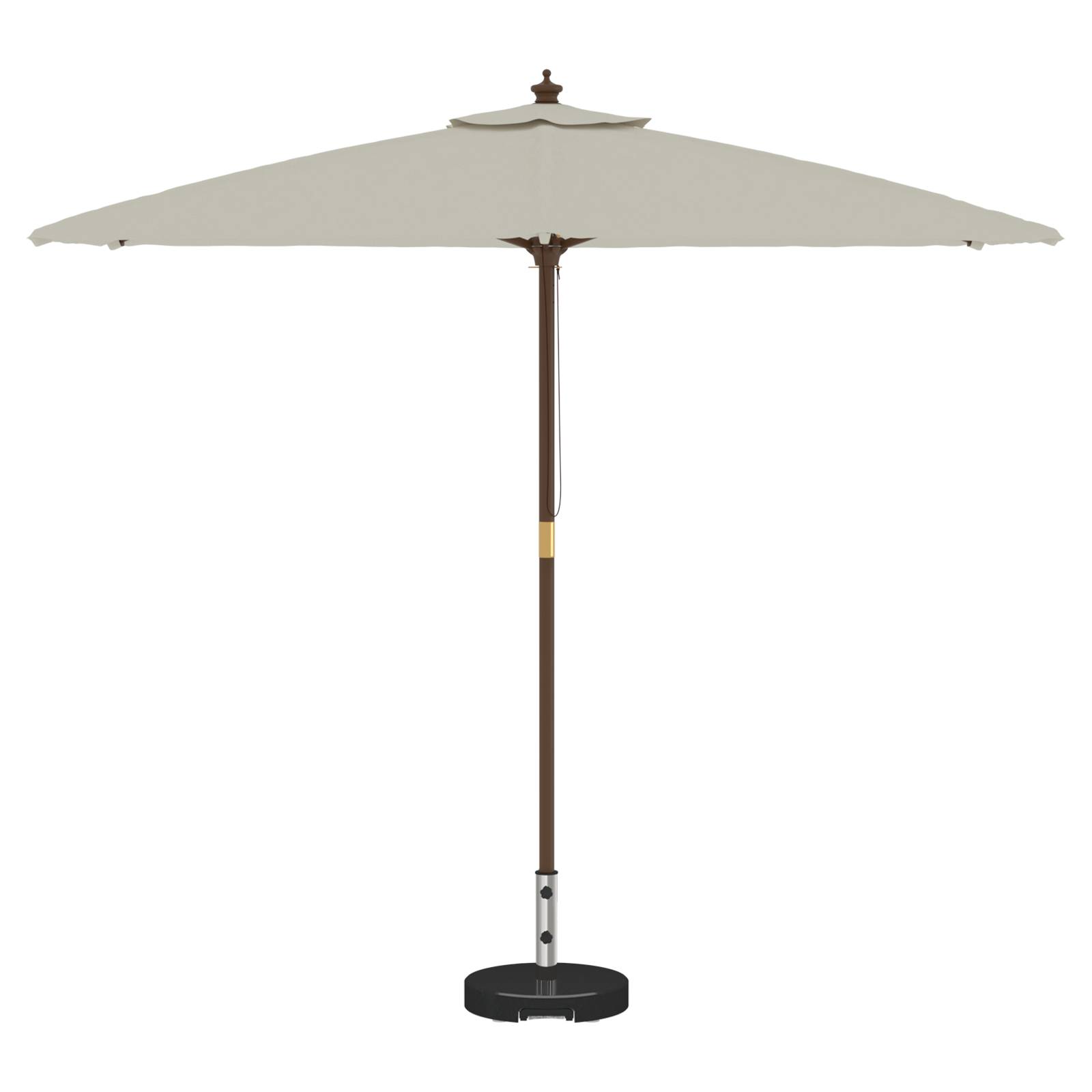 Maison Chic - Base de Parasol - Support de Parasol avec roulettes avec poignée Granit Noir 29 kg Ronde - Image 3