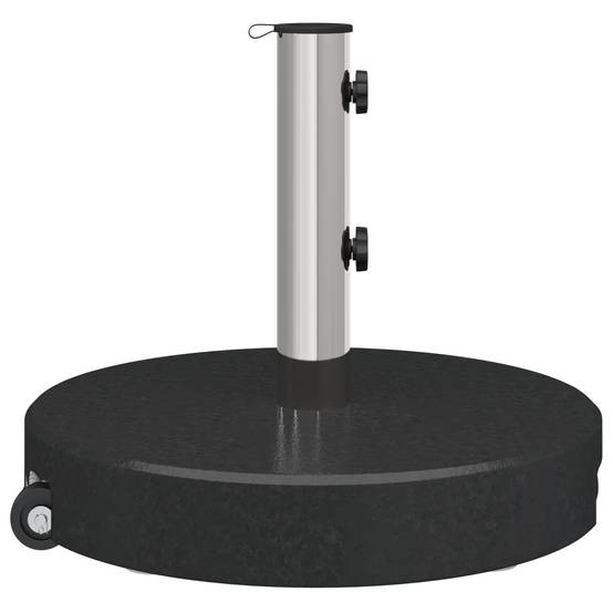 Maison Chic - Base de Parasol - Support de Parasol avec roulettes avec poignée Granit Noir 29 kg Ronde - Image 6