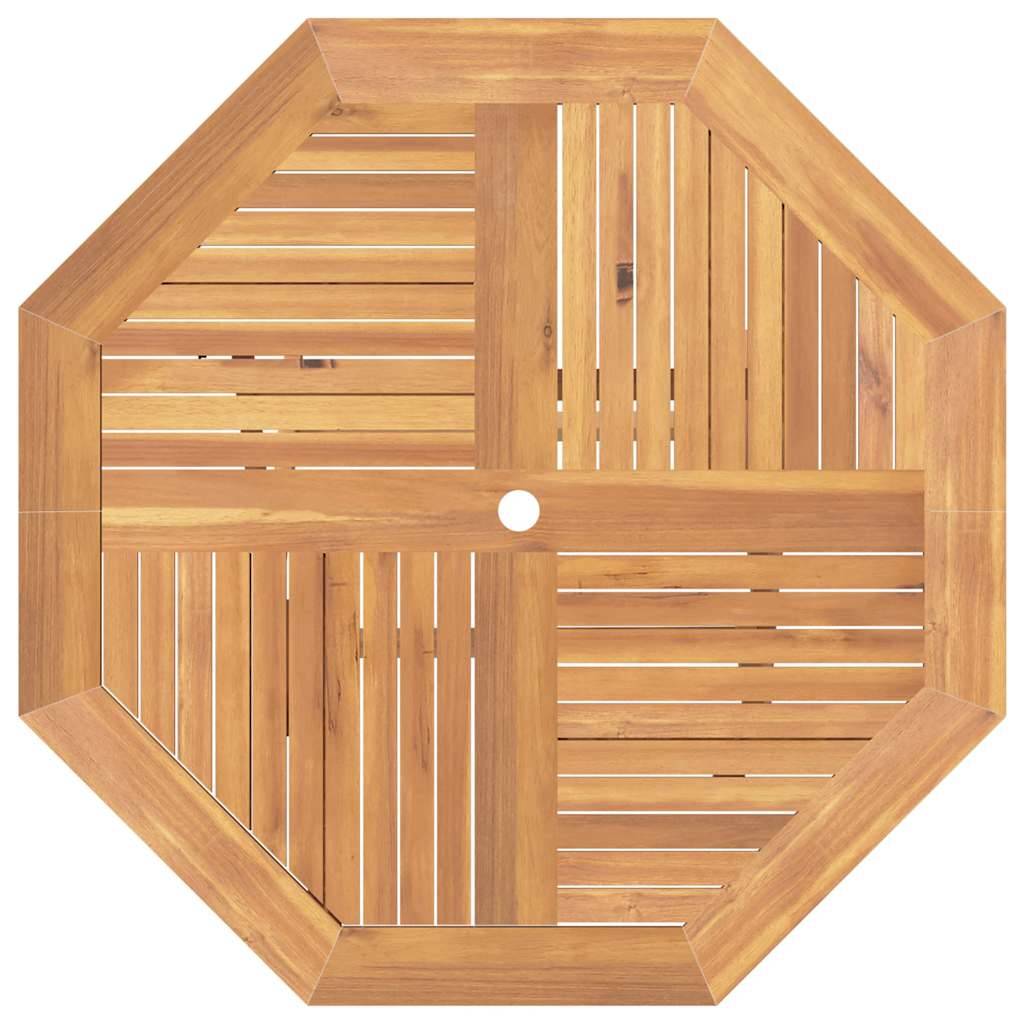 ComfortXL - Table de Jardin Pliable Carrée 110cm en Bois de Teck Massif avec Trou pour Parasol – ComfortXL Outdoor Living - Image 6