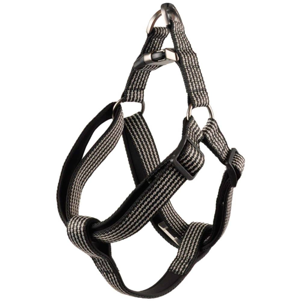 Flamingo - Harnais Jannu XS 20-35 cm 15 mm noir pour chien - Imagen 1