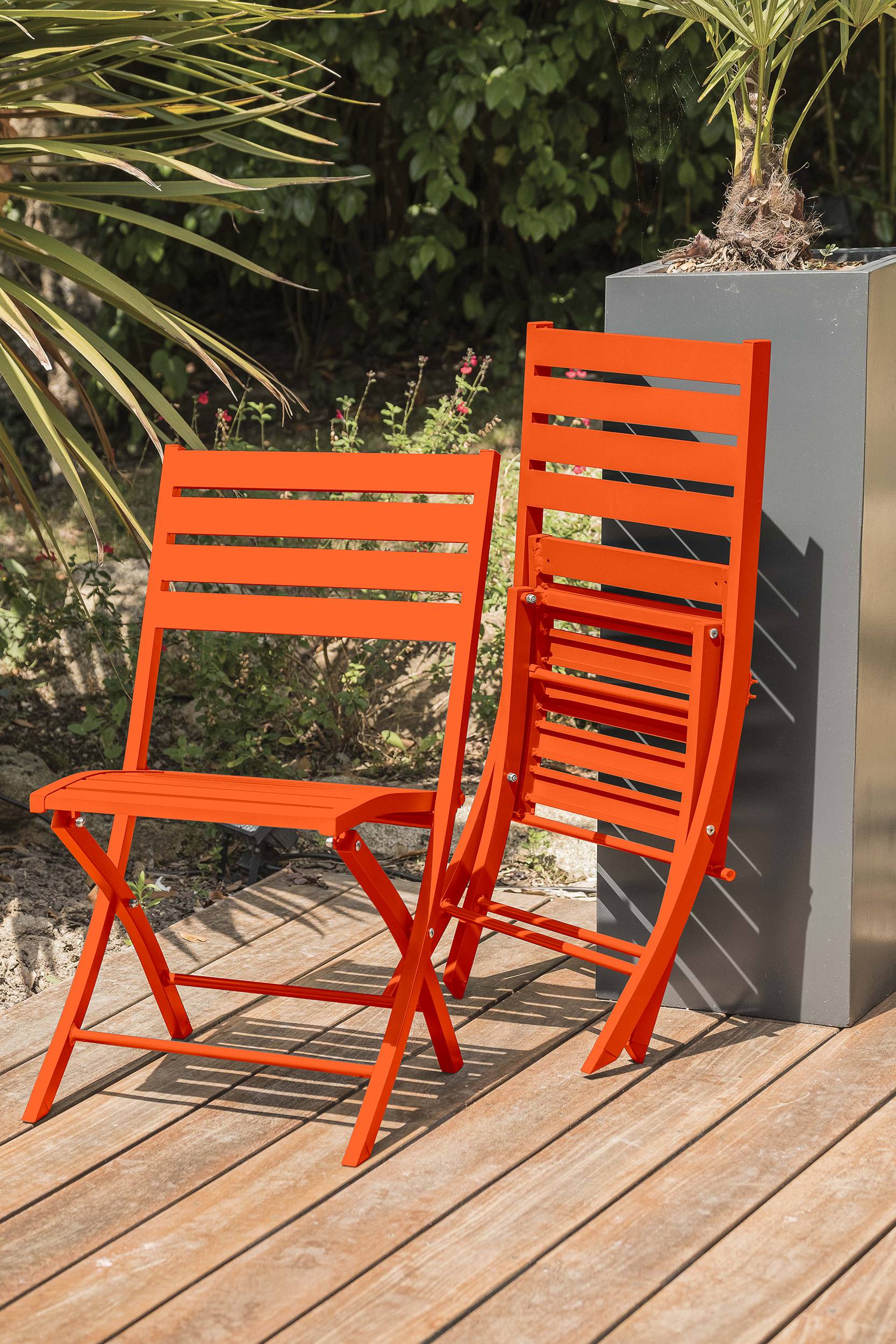 Lot de chaises pliantes OTK années 60 - Ameublement