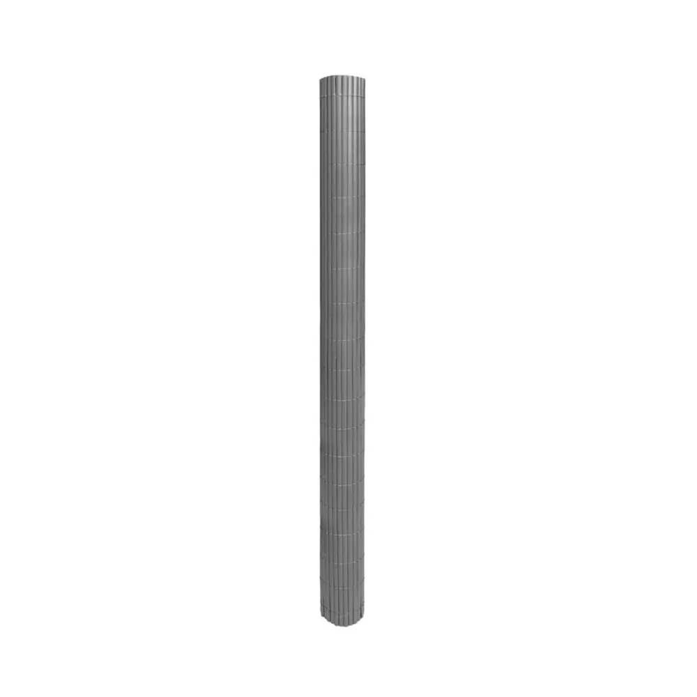 Canisse PVC simple face grise 1,5 × 5 m avec kit de fixation - Image 10