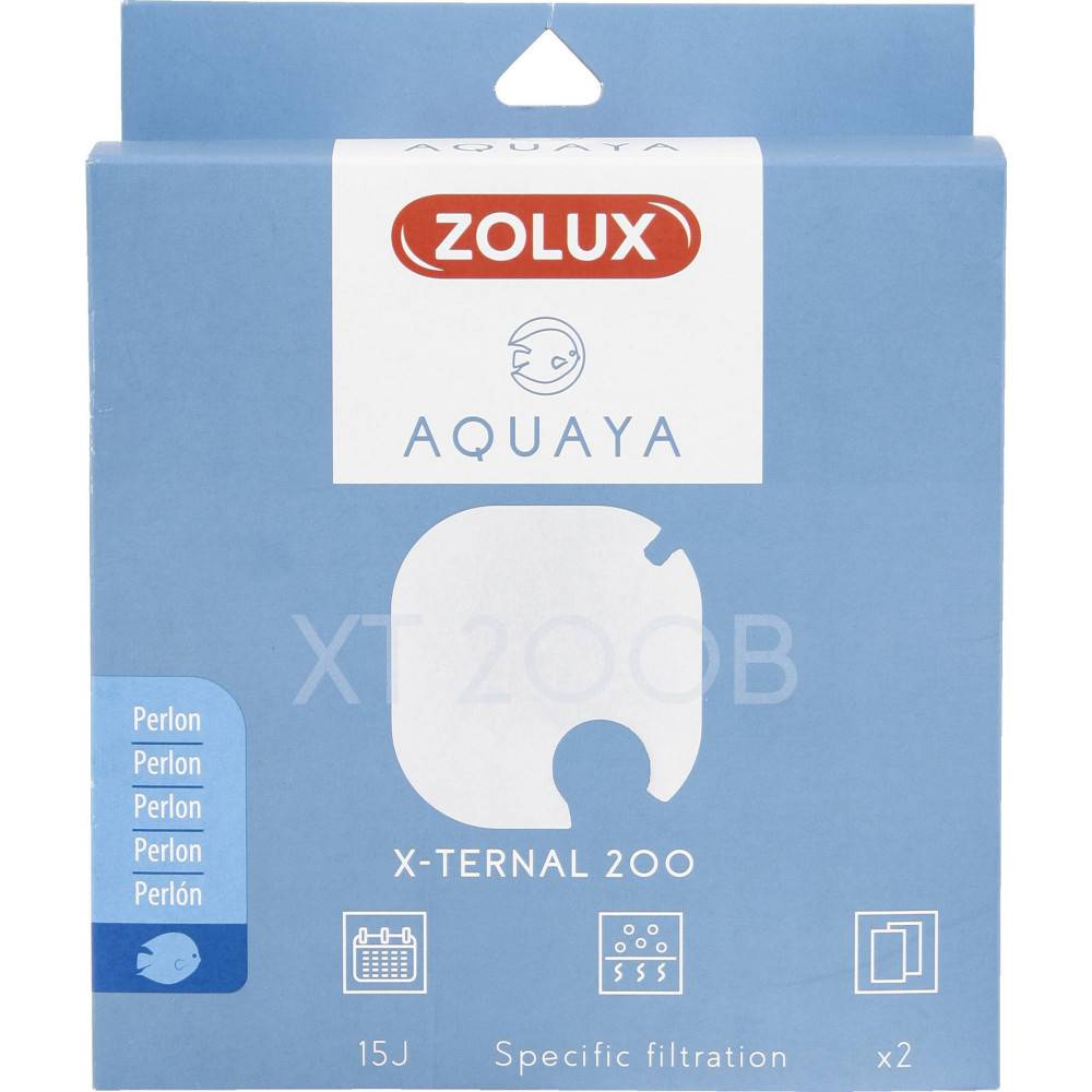 Zolux - Filtre pour pompe x-ternal 200, filtre XT 200 B perlon x 2. pour aquarium. - Image 1