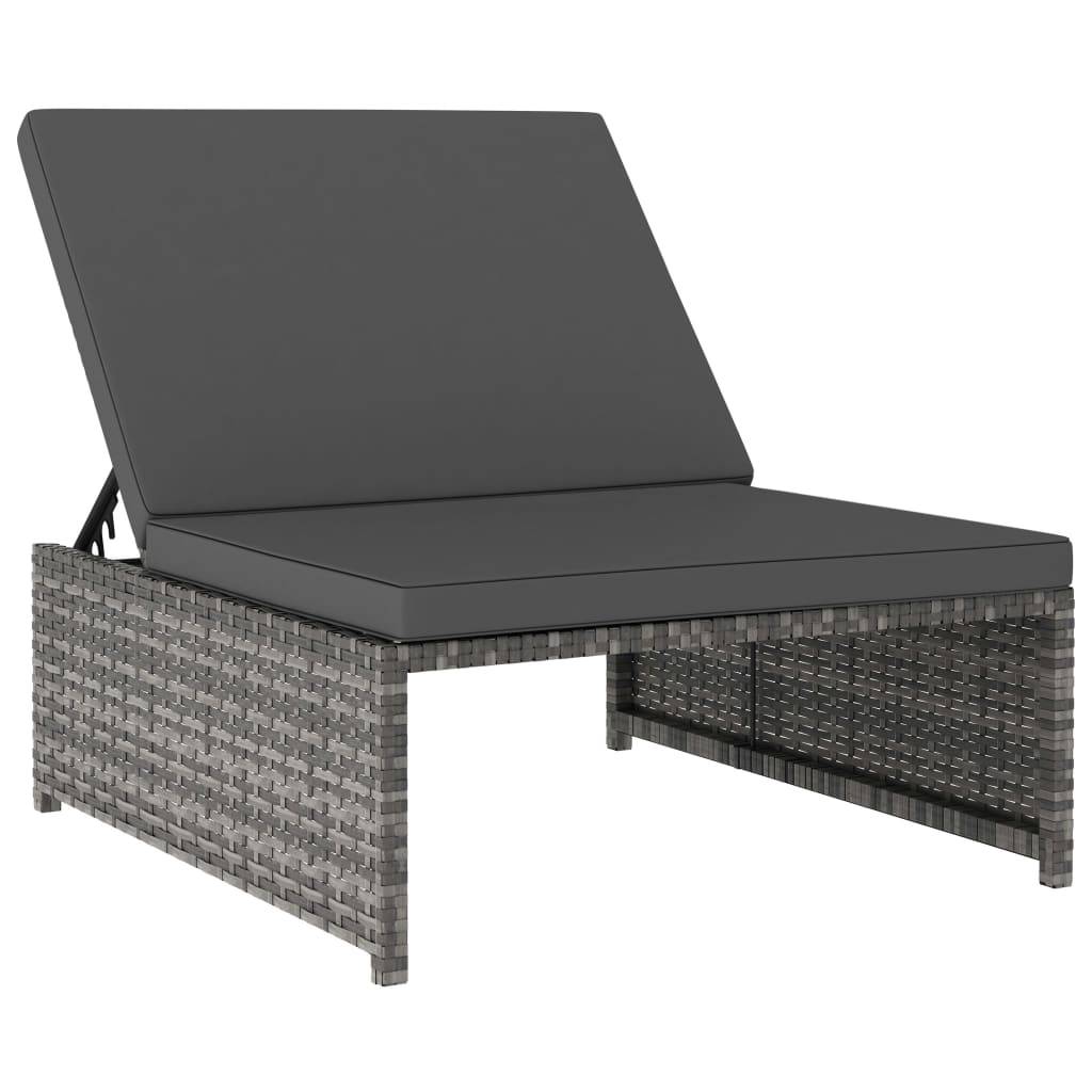 Vidaxl - Chaises inclinables de jardin lot de 2 et table résine tressée vidaXL 47401 - Imagen 9