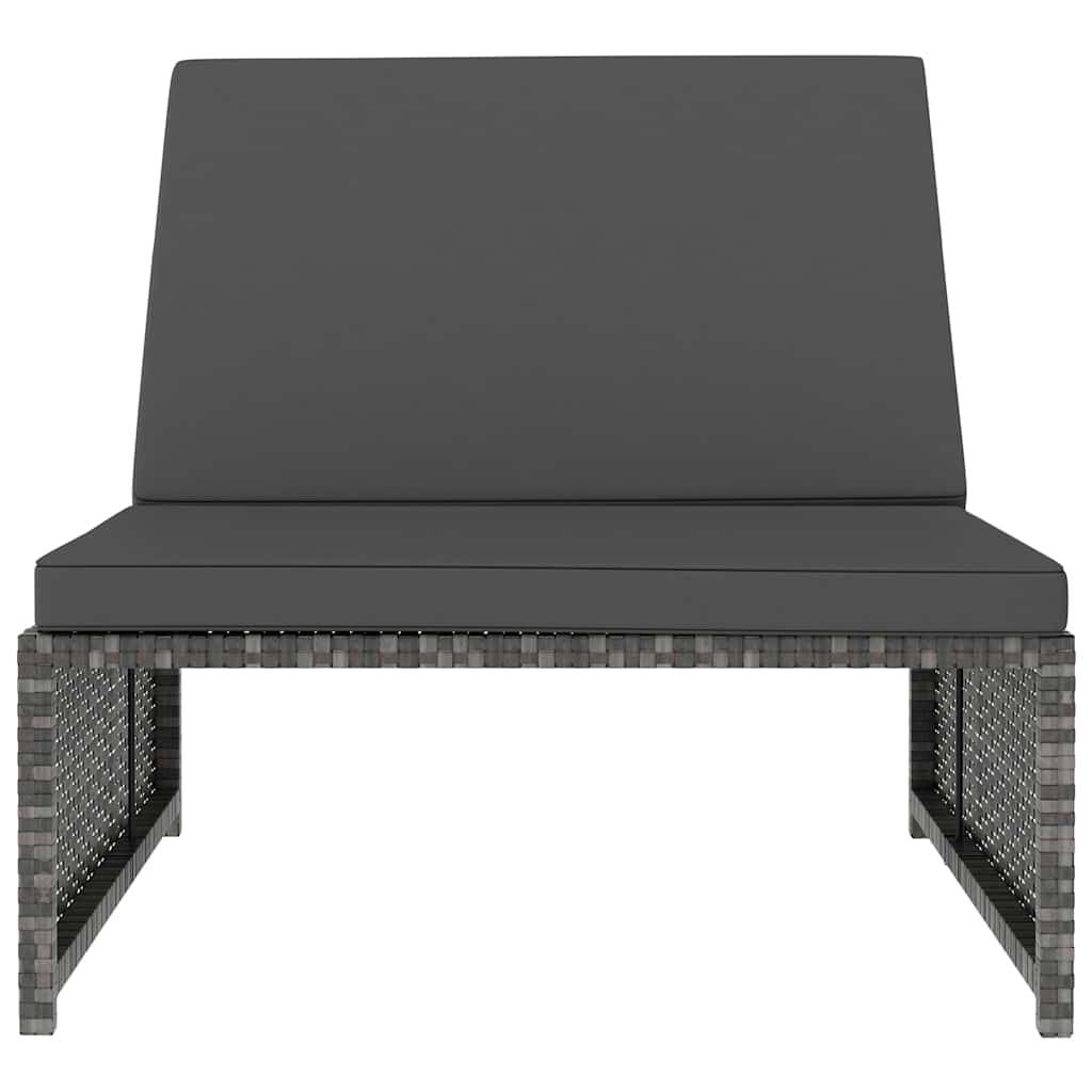 Vidaxl - Chaises inclinables de jardin lot de 2 et table résine tressée vidaXL 47401 - Imagen 7