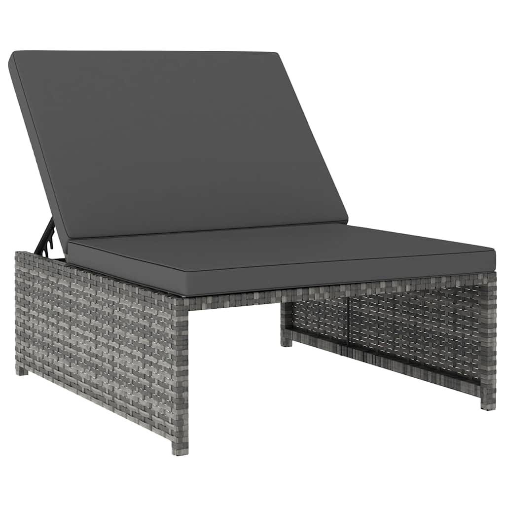 Vidaxl - Chaises inclinables de jardin lot de 2 et table résine tressée vidaXL 47401 - Imagen 6