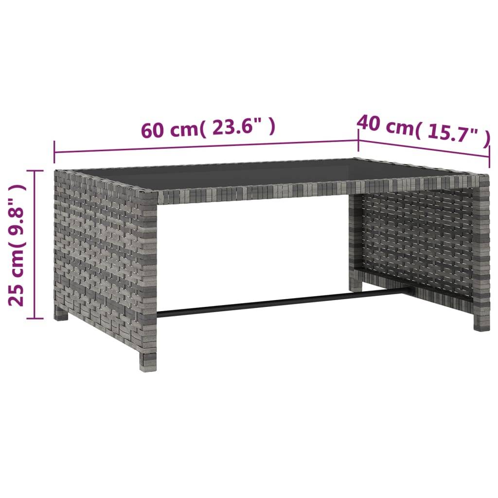 Vidaxl - Chaises inclinables de jardin lot de 2 et table résine tressée vidaXL 47401 - Imagen 3