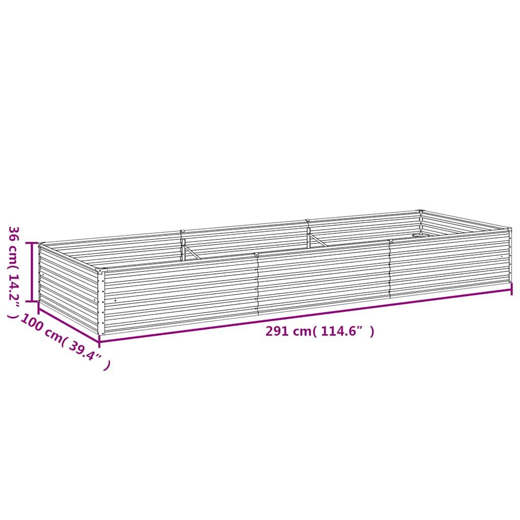 ComfortXL - Carré potager rectangulaire Acier Corten jardin Rouillé 291x100x36 cm – ComfortXL Outdoor Living - Image 7