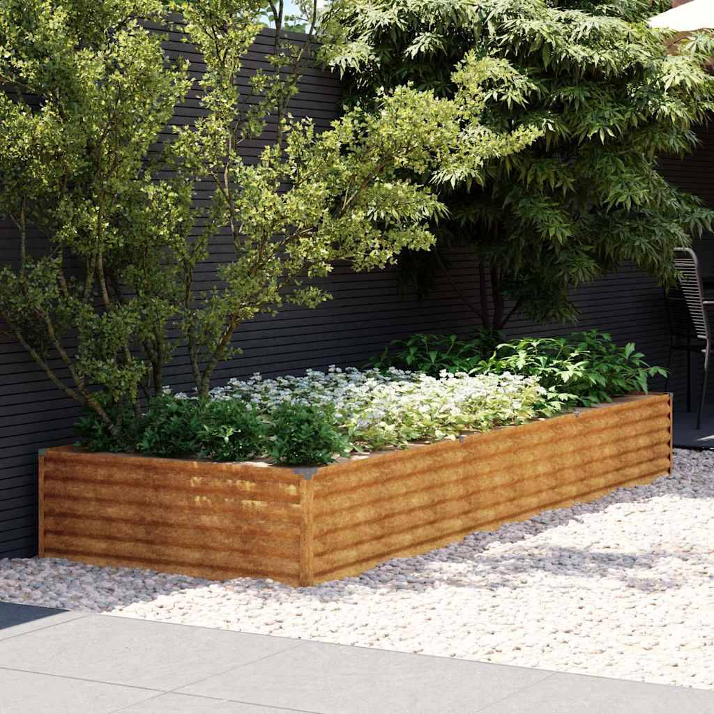 ComfortXL - Carré potager rectangulaire Acier Corten jardin Rouillé 291x100x36 cm – ComfortXL Outdoor Living - Image 1