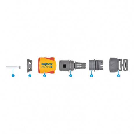 Hozelock - Raccord AquaStop ø 19mm Soft Grip - Image 2