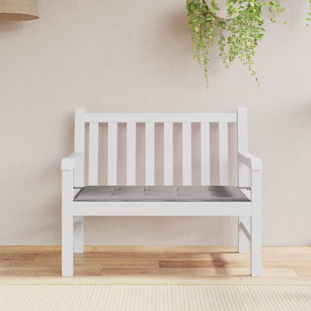 Coussin de banc de jardin Gris 100 X 50 cm - Prolenta Premium - Image 1