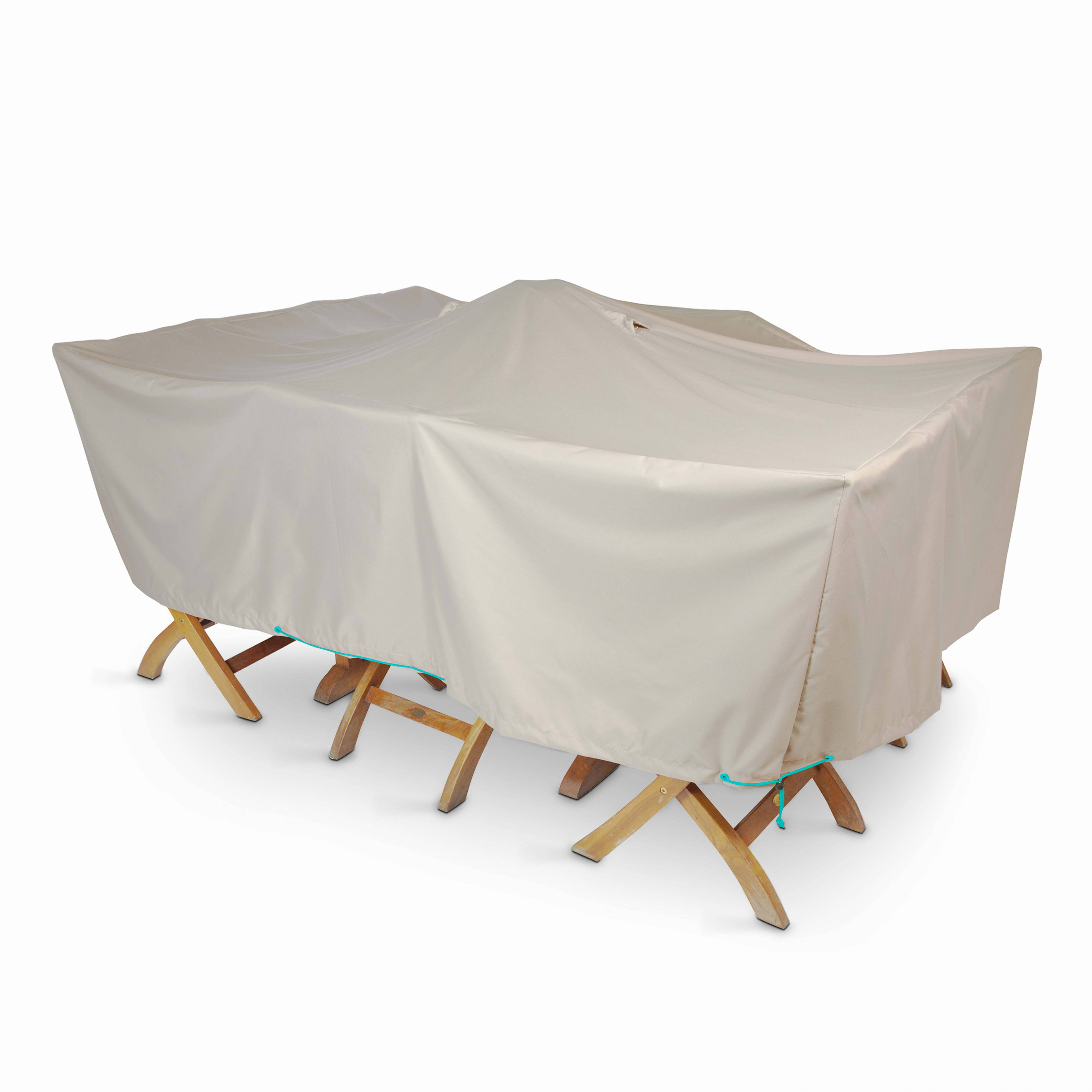 Oviala - Housse table de jardin 200 x 130 cm taupe Cov'Up - Oviala - Imagen 1