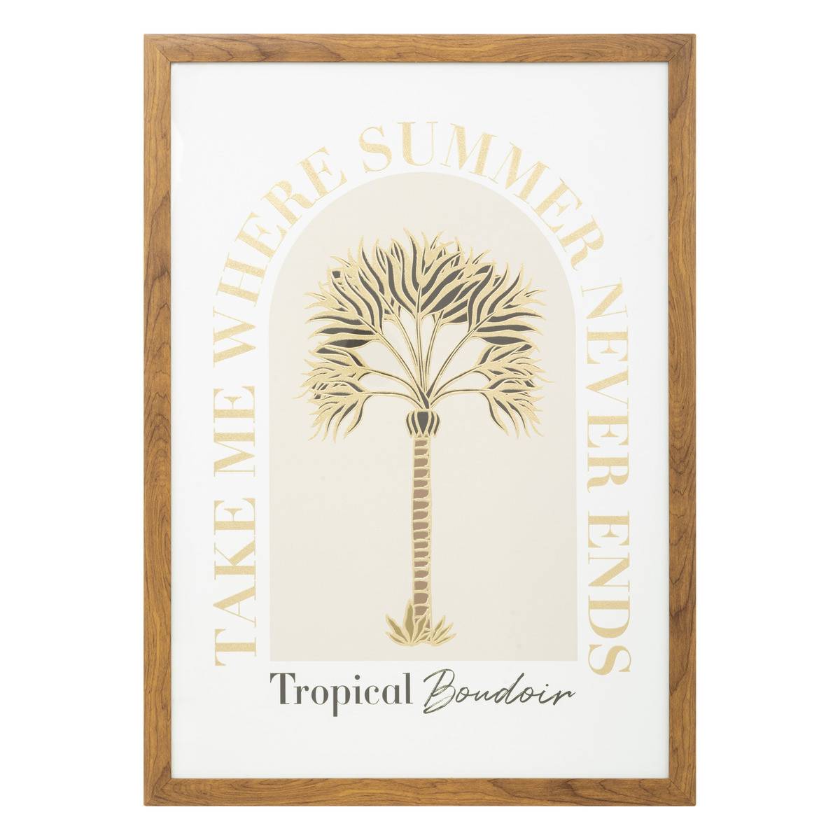 Affiche encadrée & sous-verre Tropical boudoir 50 x 70 cm - Imagen 1