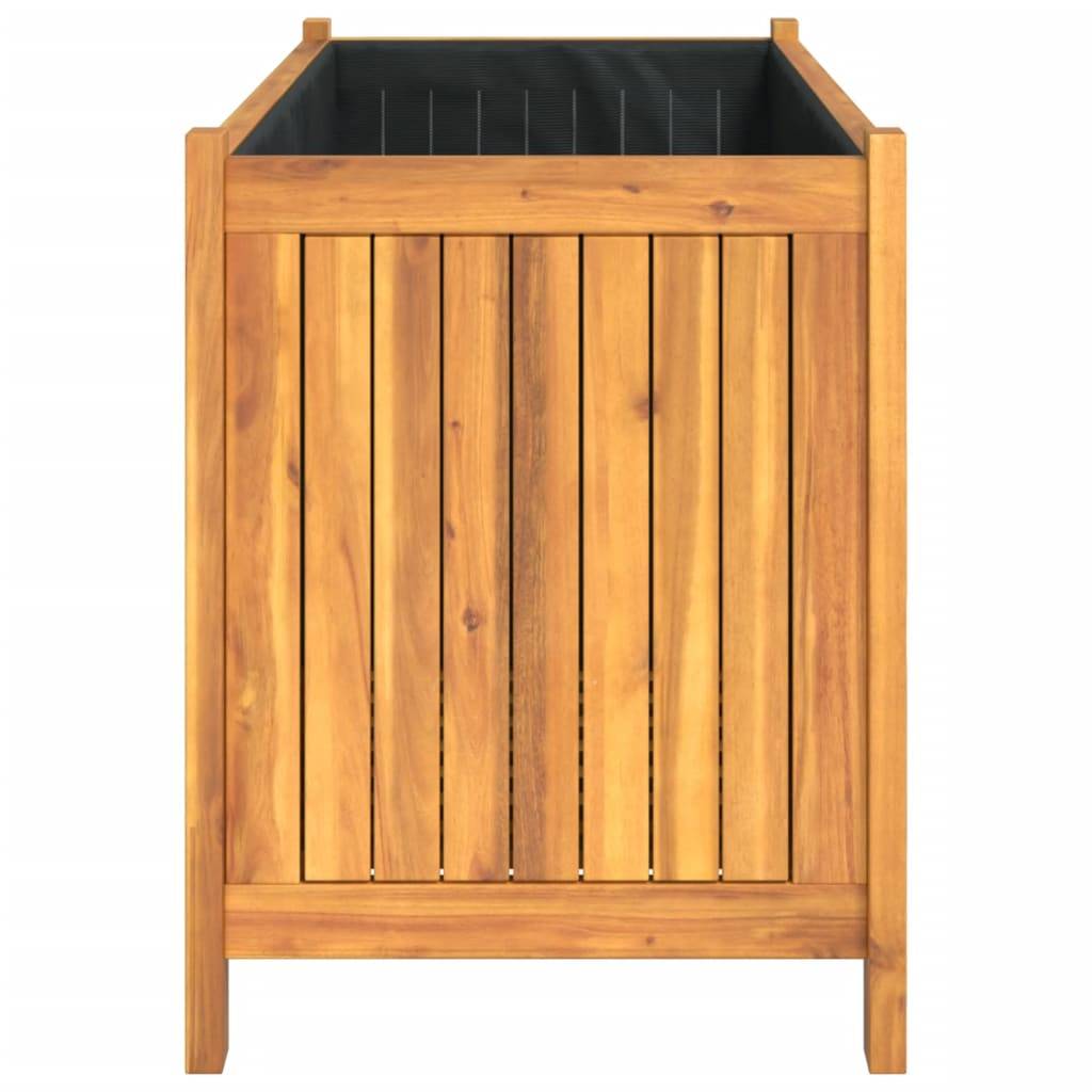 Maison Chic - Jardinière, Bac à fleurs, Pot de fleurs avec doublure 99,5x38x50 cm bois massif d'acacia - Imagen 6