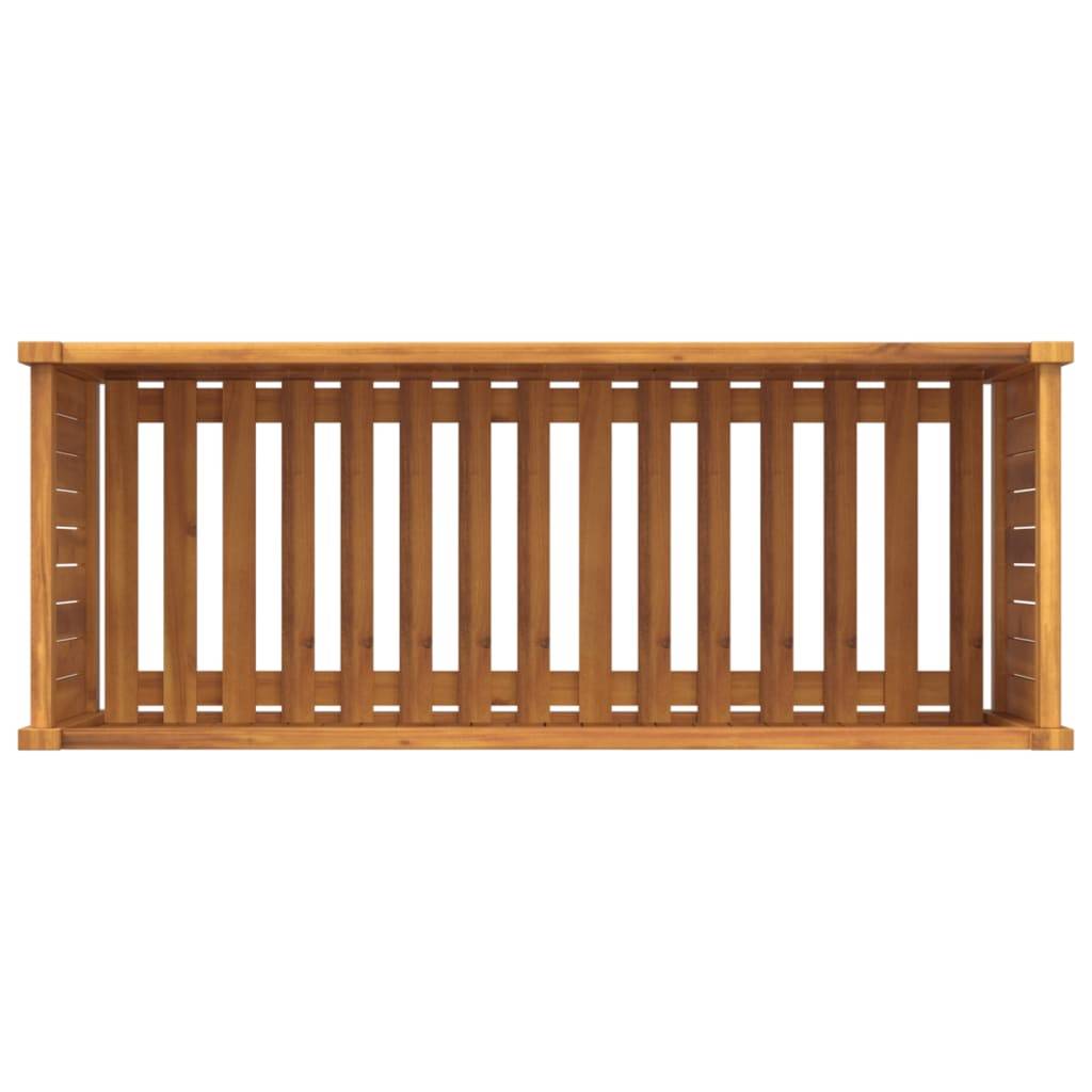 Maison Chic - Jardinière, Bac à fleurs, Pot de fleurs avec doublure 99,5x38x50 cm bois massif d'acacia - Imagen 8