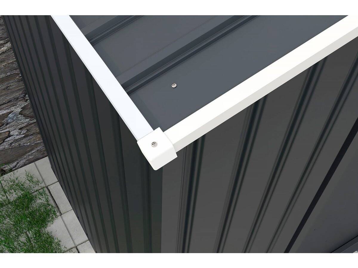 Habitat Et Jardin - Garage Métal " Houston" - 15,36 M² Avec Gouttière  - Anthracite -habitat Et Jardin - Imagen 4