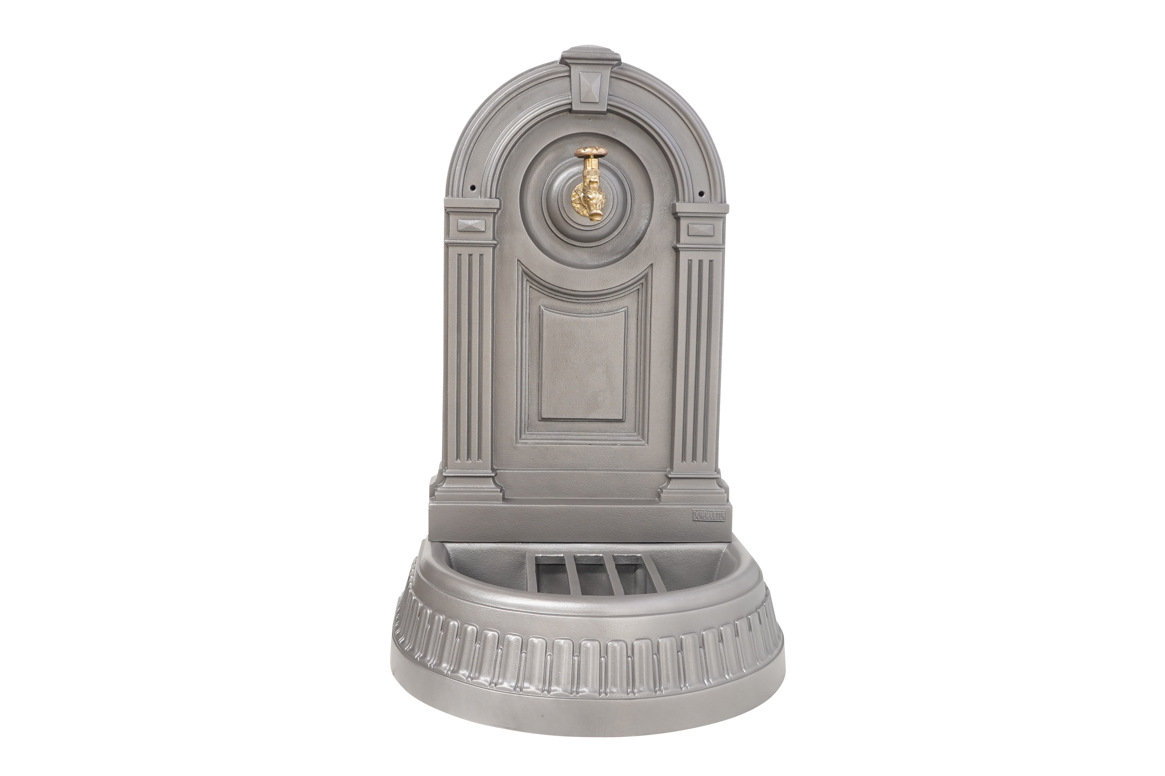 Fontaine empire gris 4111 avec robinet colvert Dommartin H. 98cm X L. 45cm - Imagen 1